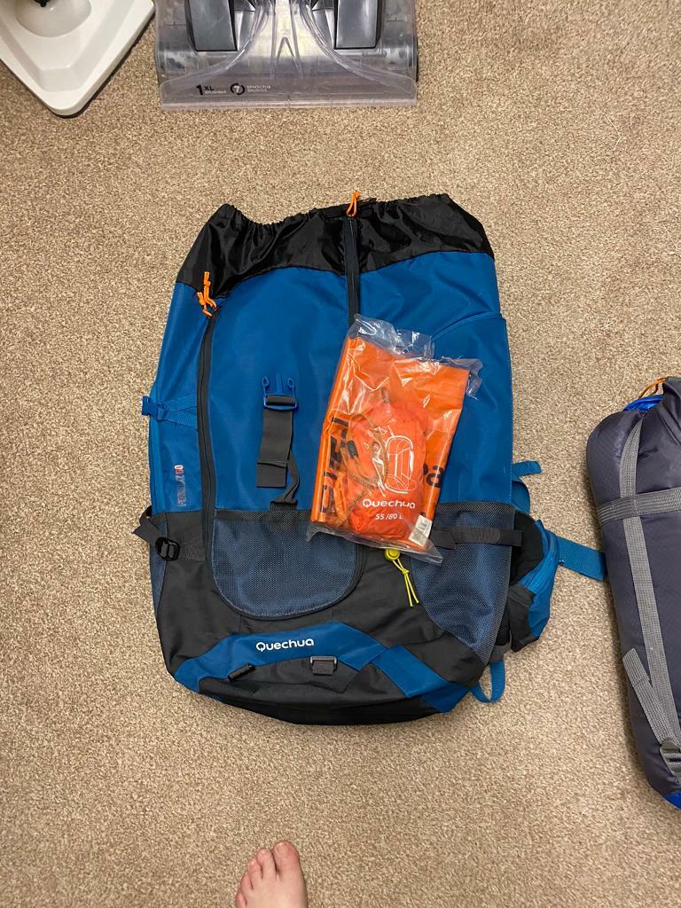 backpack forclaz 60 blue